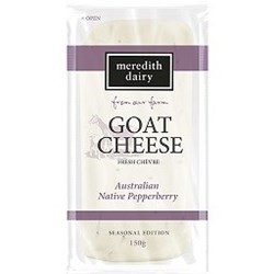 MEREDITH 150G x 6 PEPPERBERRY CHEVRE (GOAT CHEESE)