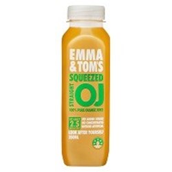 EMMA & TOM 10x350ML SQUEEZED STRAIGHT ORANGE JUIC