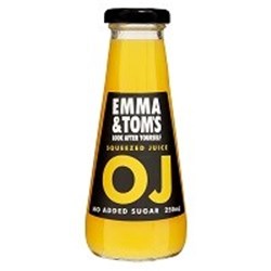 EMMA & TOM 12x250ML GLASS STRAIGHT ORANGE JUICE