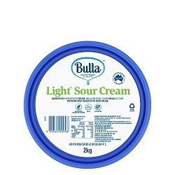 BULLA 2KG LIGHT SOUR CREAM