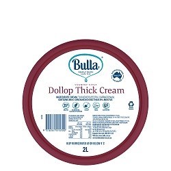 BULLA 2LT DOLLOP THICK CREAM
