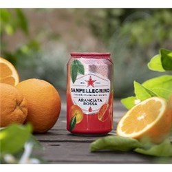 SAN PELL 24 X 330ML CANS ARANCIATA ROSSA FRUIT