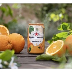 SAN PELL 24 X 330ML CANS ARANCIATA FRUIT BEVERAGE
