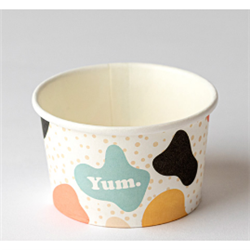 YUM 1000 x 3OZ PRINTED ECO GELATO CUPS*