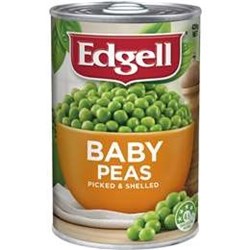 EDGELL 10 x 420G BABY PEAS