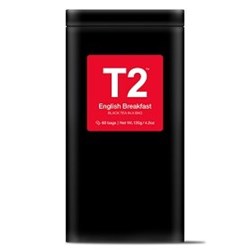 T2 60PK ENGLISH BREAKFAST BIO TEABAG TIN