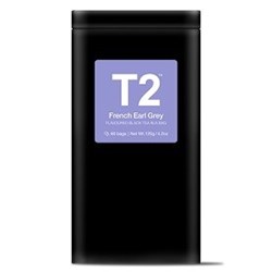 T2 60PK FRENCH EARL GREY BIO TEABAG TIN