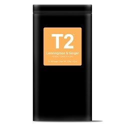 T2 60PK LEMONGRASS & GINGER BIO TEABAG TIN