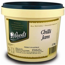 WOODS 2.4KG CHILLI JAM GF