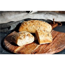 LAURENT 370G x 13 CIABATTA LOAF STONE BAKED 90%