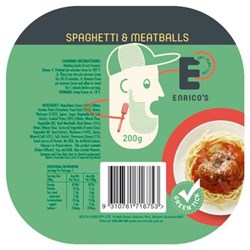 ENRICO'S 200G x 24 SPAGETTI & MEATBALLS*