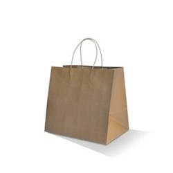 AB 150xBROWN KRAFT BAG jumbo(370x350x200MM)