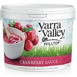 YV 2.25KG HILLTOP CRANBERRY SAUCE