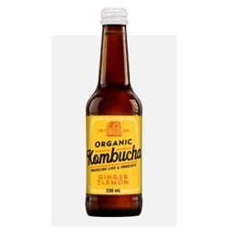 LO BROS 330ML X 12 KOMBUCHA - GINGER & LEMON