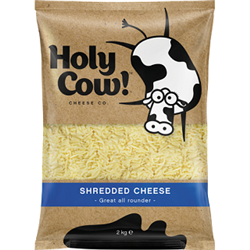 HOLY COW 2KG SHREDDED TASTY CHEESE