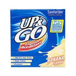 UP & GO 12x250ML BANANA UHT MILK