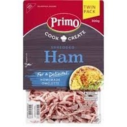PRIMO SHREDDED HAM 300G X 6 GF*