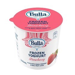 BULLA 200MLx36 FROZEN STRAWBERRY YOGHURT CUP