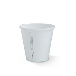 GREENMARK 8OZ PLA SINGLE/W CUP WHITE 90MM (1000)