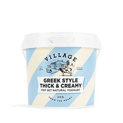 VILLAGE DAIRY 2KG GREEK STYLE YOGHURT 