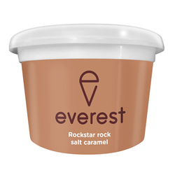 EF 120MLx24 ROCK SALT CARAMEL SPOON IN LID DIXIE