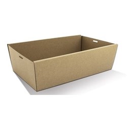 GREENMARK (50) MED BROWN CATERING TRAY 