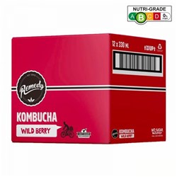 REMEDY KOMBUCHA 12 x 330ML WILD BERRY