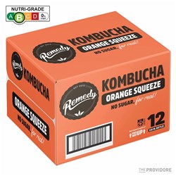 REMEDY KOMBUCHA 12 x 330ML ORANGE SQUEEZE