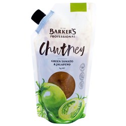 BARKER'S 1KG GREEN TOMATO & JALAPENO CHUTNEY*