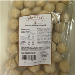 HERMANS 1KG VEGAN POTATO MASHY BALLS