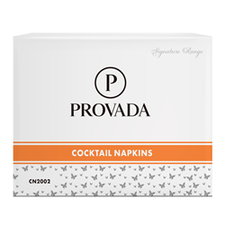 PROVADA 2PLYx250 WHITE COCKTAIL NAPKINS