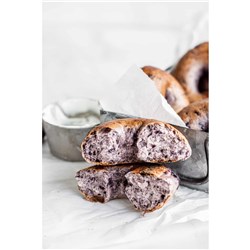 NY 120G x 16 BLUEBERRY BAGEL FULLY BAKED