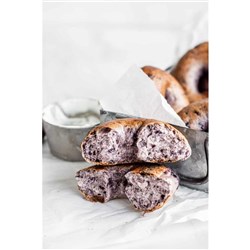 NY 120G x 16 BLUEBERRY BAGEL FULLY BAKED