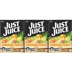 JUST JUICE 200MLx24 PARADISE PUNCH NAS TETRA 3491
