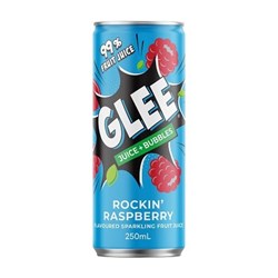 GLEE 24x250ML ROCKIN RASPBERRY FRUIT DRINK