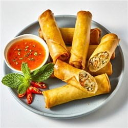 MRS TRANS 500G (50G X 10) LRG VEG SPRING ROLLS