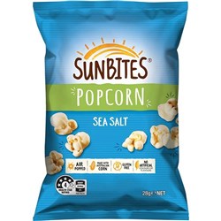 SUNBITES 28Gx18 POPCORN SEA SALT