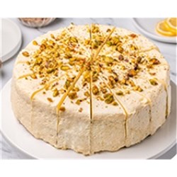 PRIESTLEYS 16 PRECUT LEMON PISTACHIO CAKE 2.24KG