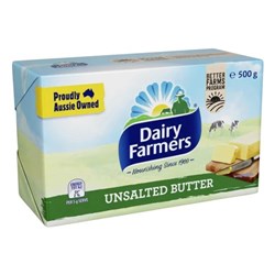 DAIRY FARMERS 500G UNSALTED BUTTER