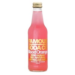 FAMOUS 12x330ML BLOOD ORANGE SODA