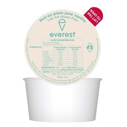 EF 100MLx24 VANILLA LOW FAT DIXIE CUPS *