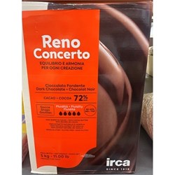 IRCA 5KG RENO 72% DARK CHOC (COUVERTURE)