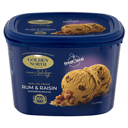 GOLDEN NORTH 6x2LT RUM & RAISIN ICE CREAM
