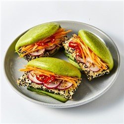 MRS TRANS 40G X 10 PCS VEGAN MATCHA BAO BUNS*