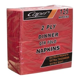 FPA 1000 X 2PLY QTR FOLD RED DINNER NAPKIN 