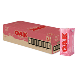 OAK 24 X 200ML STRAWBERRY UHT MILK