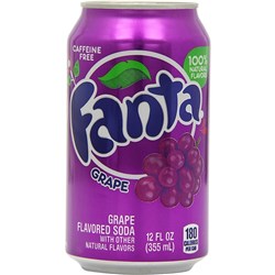 FANTA GRAPE 355ML X 12 USA CAN*