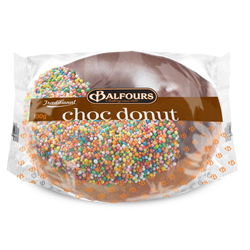 BALFOURS 12x130G CHOC DONUT 100s & 1000s