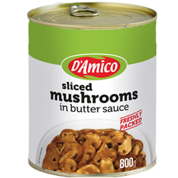 DÁMICO 800G MUSHROOM IN BUTTER SAUCE