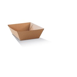 SML PLAIN BRN CORRUGATED TRAY 130x91x50MM X 500